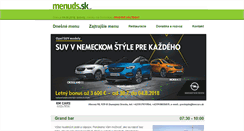 Desktop Screenshot of menuds.sk